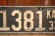 画像3: dp-250205-21 License Plate 1933 KANSAS "28-1381"