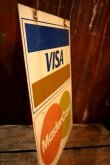 画像8: dp-250205-36 VISA Master Card 1980's W-sided Metal Sign