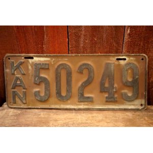 画像: dp-250205-21 License Plate 1920's?  KANSAS "50249"