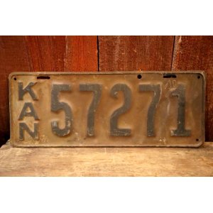 画像: dp-250205-21 License Plate 1920's?  KANSAS "57271"