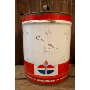 画像: dp-250205-30 AMERICAN OIL COMPANY 1960's 5 U.S. GALLONS CAN