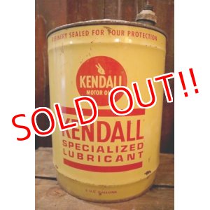 画像: dp-250205-26 KENDALL SUPECIALIZED LUBRICANT 1970's 5 U.S. GALLONS CAN