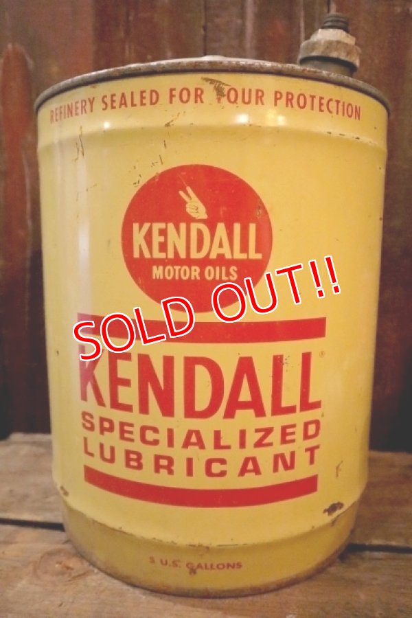 画像1: dp-250205-26 KENDALL SUPECIALIZED LUBRICANT 1970's 5 U.S. GALLONS CAN