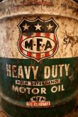 画像2: dp-250205-70 M・F・A  MOTOR OIL 1950's-1960's 5 U.S. GALLONS CAN