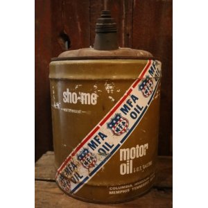 画像: dp-250205-73 M・F・A  MOTOR OIL 1970's 5 U.S. GALLONS CAN