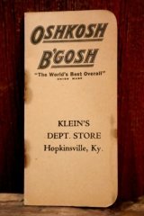 画像: dp-250205-103 OSHKOSH B'GOSH 1950's MEMO PAD