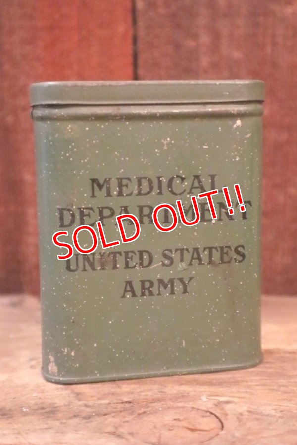 画像1: dp-250205-78 MEDICAL DEPARTMENT UNITED STATES ARMY METAL TIN CASE