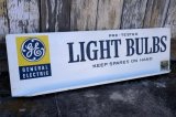 画像: dp-250205-62 GENERAL ELECTRIC / LIGHT BULBS 1960's-1970's W-sided Metal Sign