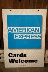 画像: dp-250205-36 AMERICAN EXPRESS 2000's W-sided Metal Sign