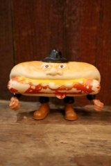 画像: ct-250319-41 MATTEL 1988 FOOD FIGHTERS "MEAN WEENER" Action Figure 