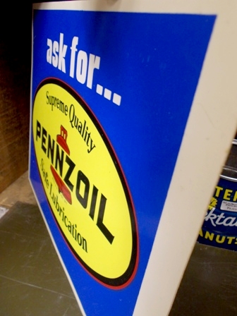 画像: dp-121016-05 PENNZOIL / 70's Plastic W-side sign