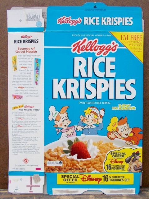 ct-130507-01 Kellogg's / Rice Krispies 90's Cereal Box (A)