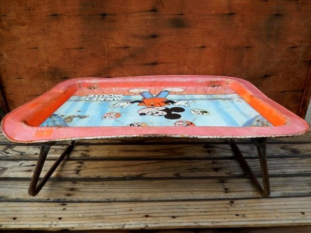 画像: ct-100626-50 Mickey Mouse / 70's Kid's Tin Table