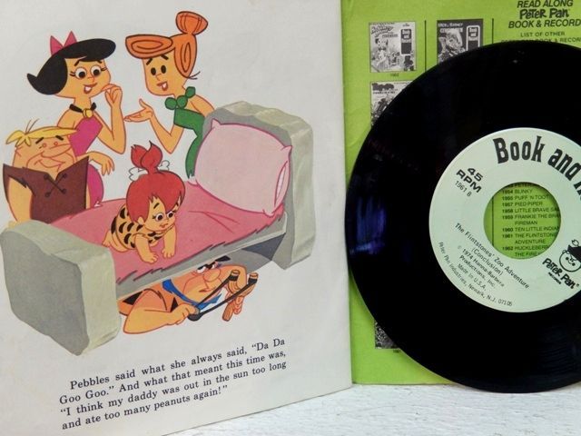 画像: ct-120530-69 The Flintstones / 1974 Zoo Adventure Book and Record