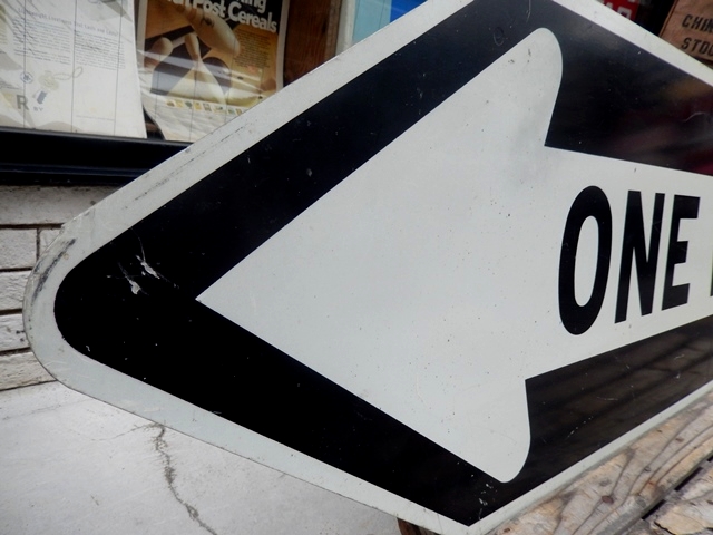 画像: dp-140718-05 Road sign "ONE WAY"