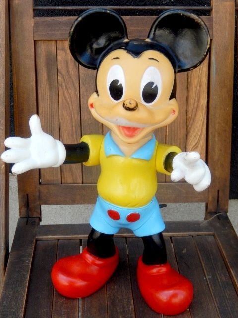 ct-170901-07 Mickey Mouse / Ledraplastic 1960's Rubber Doll (L