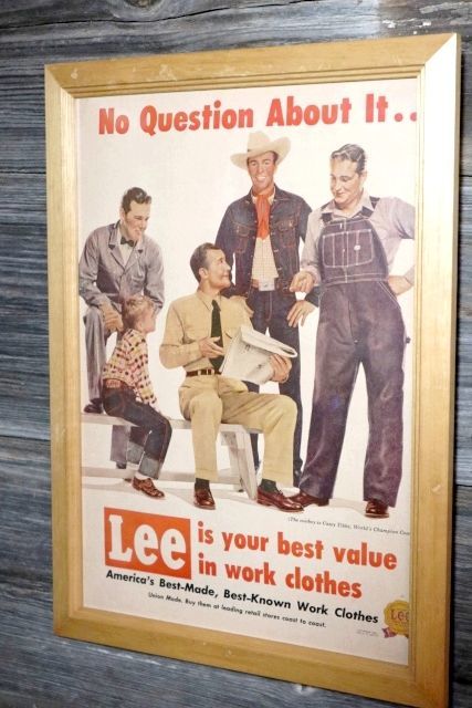1952年　Lee雑誌広告【実物】