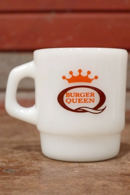 kt-200501-04 Burger Queen / Fire-King 1960's-1970's Mug