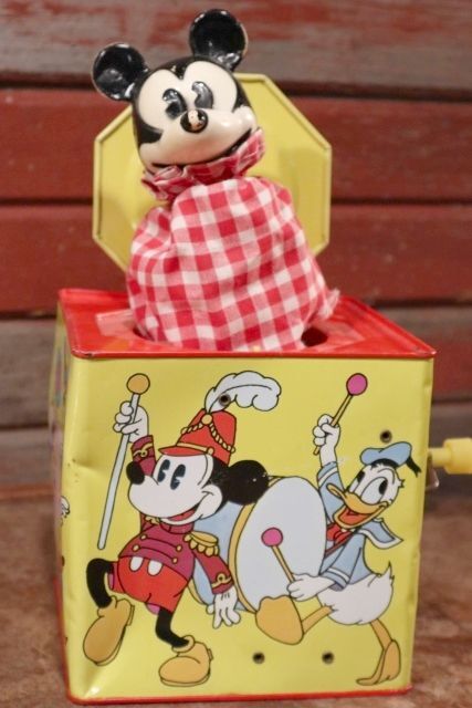 ct-201101-71 Mickey Mouse / 1960's Musical Jack in the Box