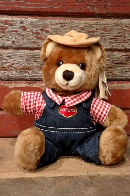 ct-220801-10 Delmonte / Country Yumkin Brawny Bear 1985 Plush Doll