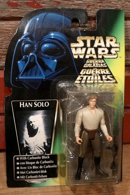 画像1: ct-211001-43 STAR WARS / POTF HAN SOLO with Carbonite Block Green Card