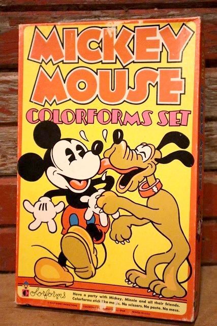 画像1: ct-230301-102 Disney / COLORFORMS INC. 1970's MICKEY MOUSE COLORFORMS SET