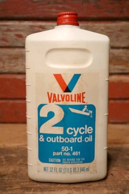 画像1: dp-231016-82 VALVOLINE / 2 Cycle & Outboard Oil Plastic Bottle