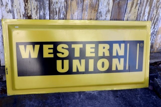 画像1: dp-230901-125 THE WESTERN UNION COMPANY / Plastic Sign