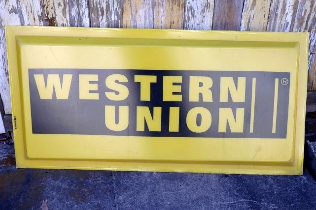 画像1: dp-230901-124 THE WESTERN UNION COMPANY / Plastic Sign