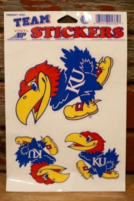 画像1: dp-240311-14 The University of Kansas / Jayhawks Stickers