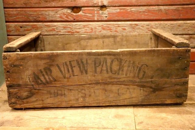 画像1: dp-211210-24 FAIR VIEW PACKING CO. / Vintage Wood Box