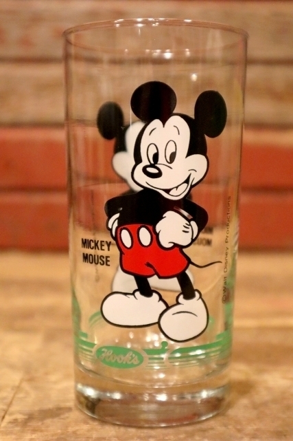 画像1: gs-240605-23 Mickey Mouse / Hook's Drug Store 1984 Promotion Glass