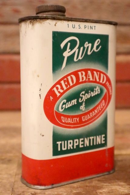 画像2: dp-231012-90 RED BAND Pure Gum Spirits TURPENTINE 1 U.S. PINT Can