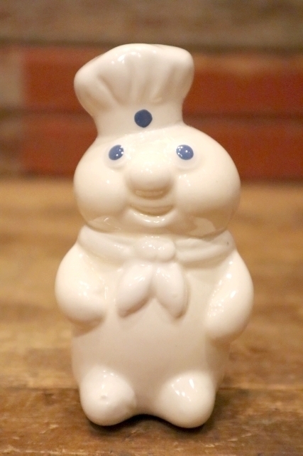 画像1: ct-240214-49 Pillsbury / Poppin Fresh 1988 Ceramic Salt and Pepper Shaker