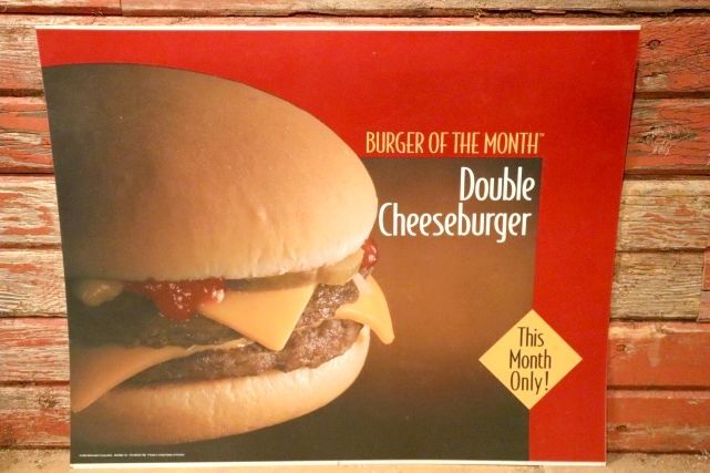 画像1: dp-230901-45 McDonald's / 1992 Translite "Double Cheese Burger"