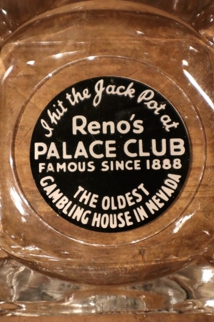 画像1: dp-240814-53 Reno's PALACE CLUB / Vintage Glass Ashtray