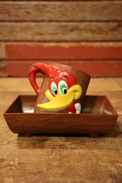 画像1: ct-240911-05 Woody Woodpecker / 1960's Plastic Mug & Bowl Set (C)