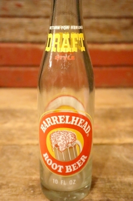 画像3: dk-048 DRAFT STYLE BARRELHEAD ROOT BEER / 1970's 10 FL.OZ Bottle