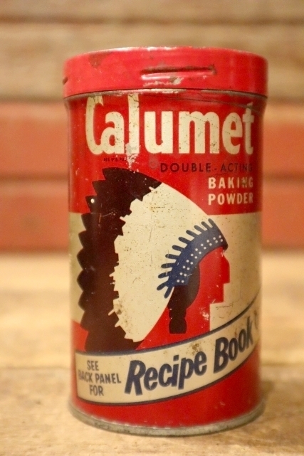 画像1: dp-241027-24 Calumet BAKING POWDER / 1950's 1/2 LB. CAN