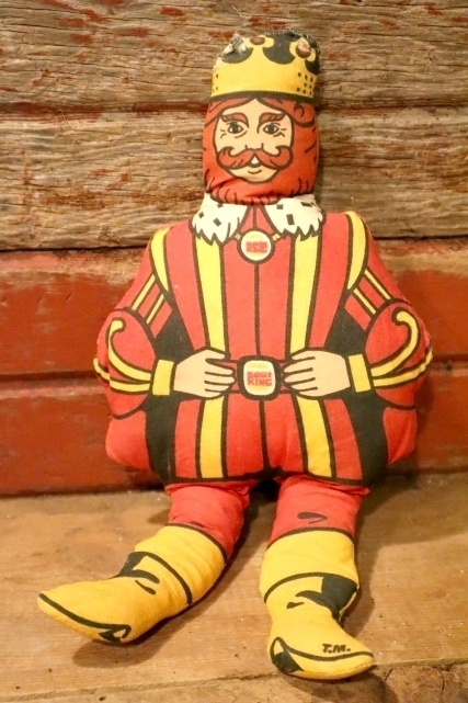 画像1: ct-241027-15 BURGER KING / The King 1970's Pillow Doll【ダメージ有】