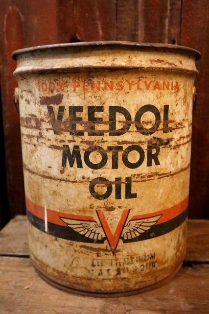 画像1: dp-250205-68 VEEDOL MOTOR OIL 1950's 5 U.S. GALLONS CAN