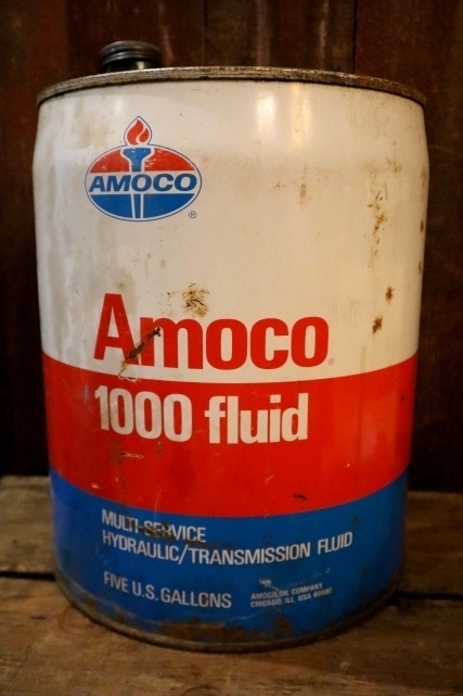 画像1: dp-250205-29 AMOCO 1000 Fluid 1970's 5 U.S. GALLONS CAN