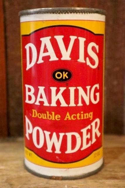 画像1: dp-250205-78 DAVIS BAKING POWDER 1970's-1980's TIN CAN