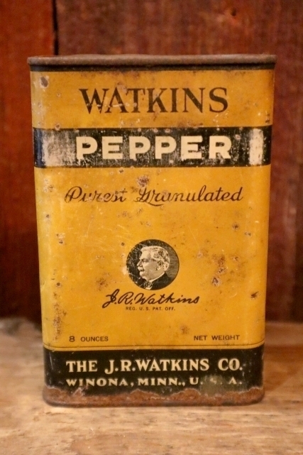 画像1: ct-250205-78 WATKINS PEPPER 1930's 8 OZ. CAN